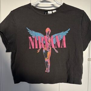 Nirvana Kids Black Graphic Tee